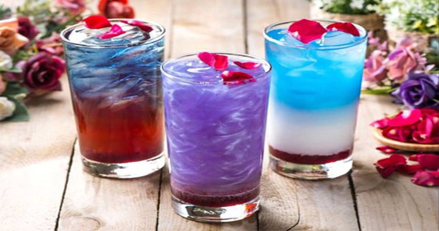 Blue Butterfly Flower Drink