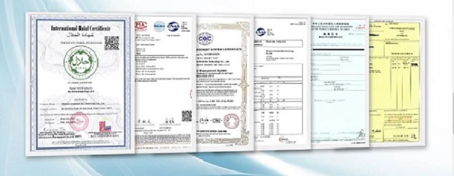 Rabdosia Rubescens Extract certificate